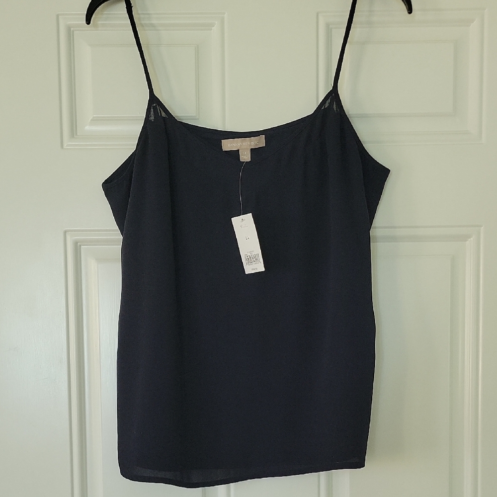 Banana Republic Navy Camisole Top  NWT Size 14